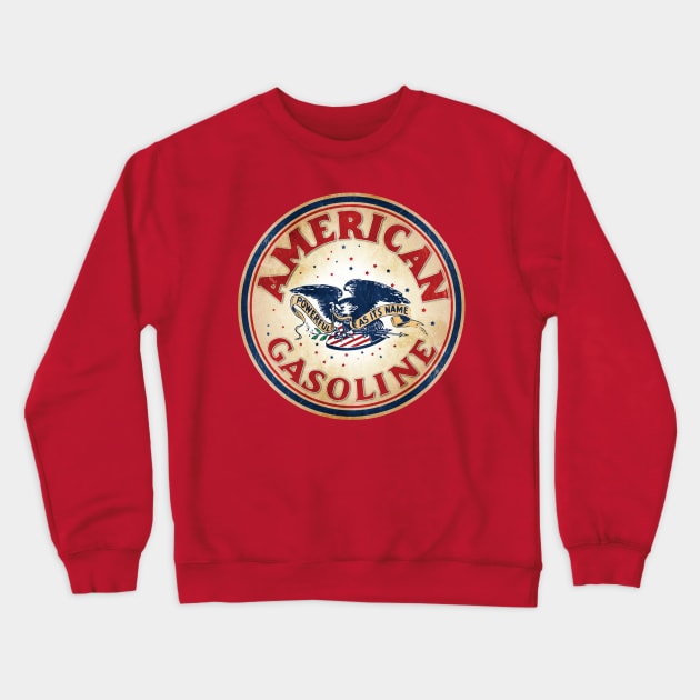 American Gasoline Crewneck Sweatshirt by MindsparkCreative